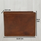Preview: flevado Predartor Herren Portmonee Vintage Hand Made Design von Pedro Querformat